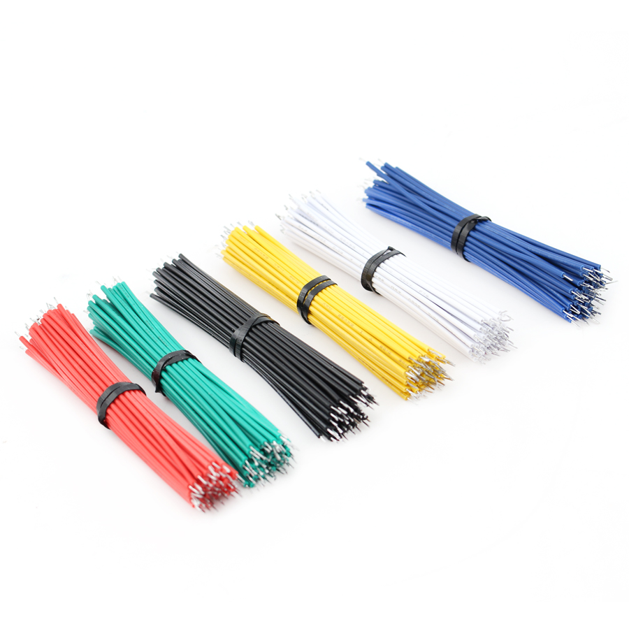 24AWG 8cm Tin-Plated Jumper Wire Cable Connect PCB Breadboard Solder Cable Copper Jumper Cable Connector PCB Fly Wire 8cm 24AWG