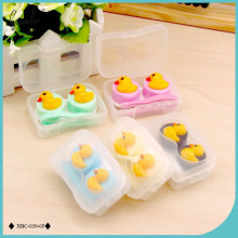 Lymouko New Design Lovely Duckling Patterns Portable Contact Lens Case Kit Lenses Container Box of Women Eyewear Accessories