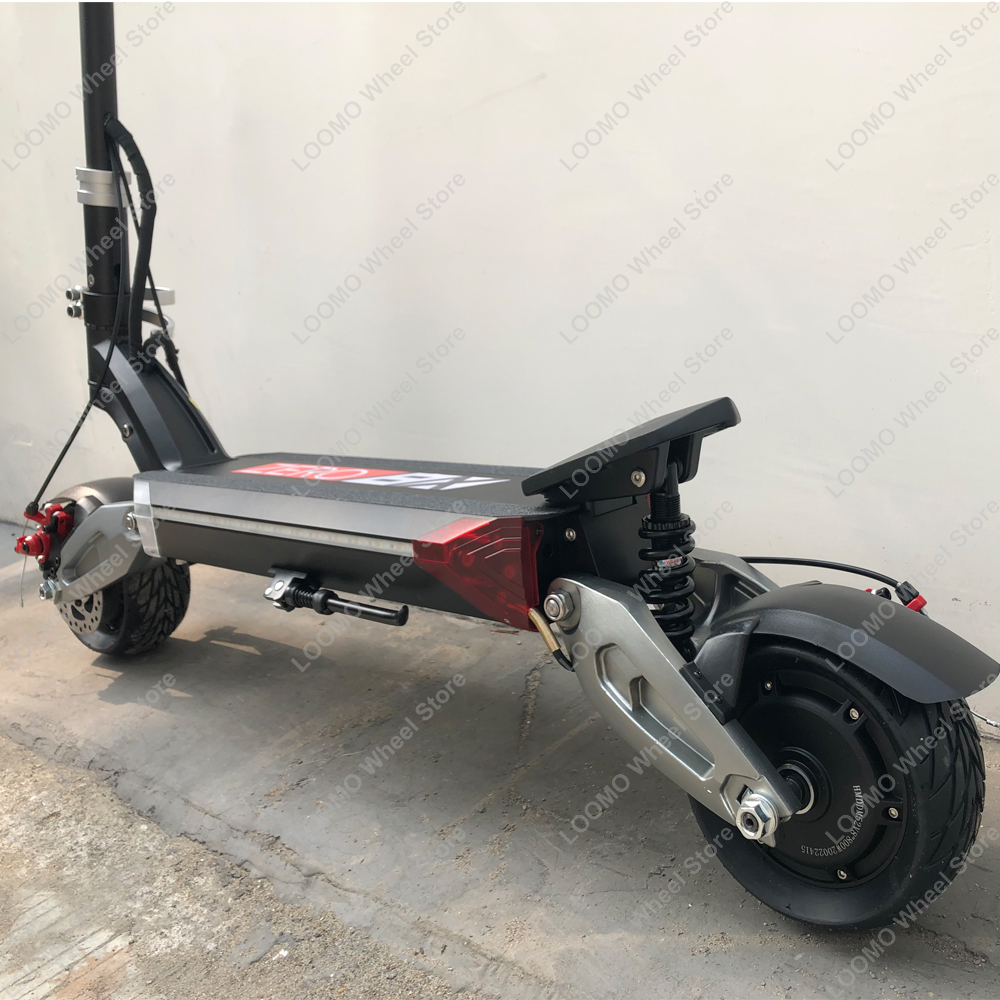 Newest Zero 8X Mini electric scooter dual motor 52V1600W off-road 55km/h Wide wheel scooter Folding handle double charger
