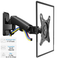 17-27" Gas Spring Full Motion TV Wall Mount LCD LED Monitor Wall Holder Aluminum Swivel Arm Bracket NB F120
