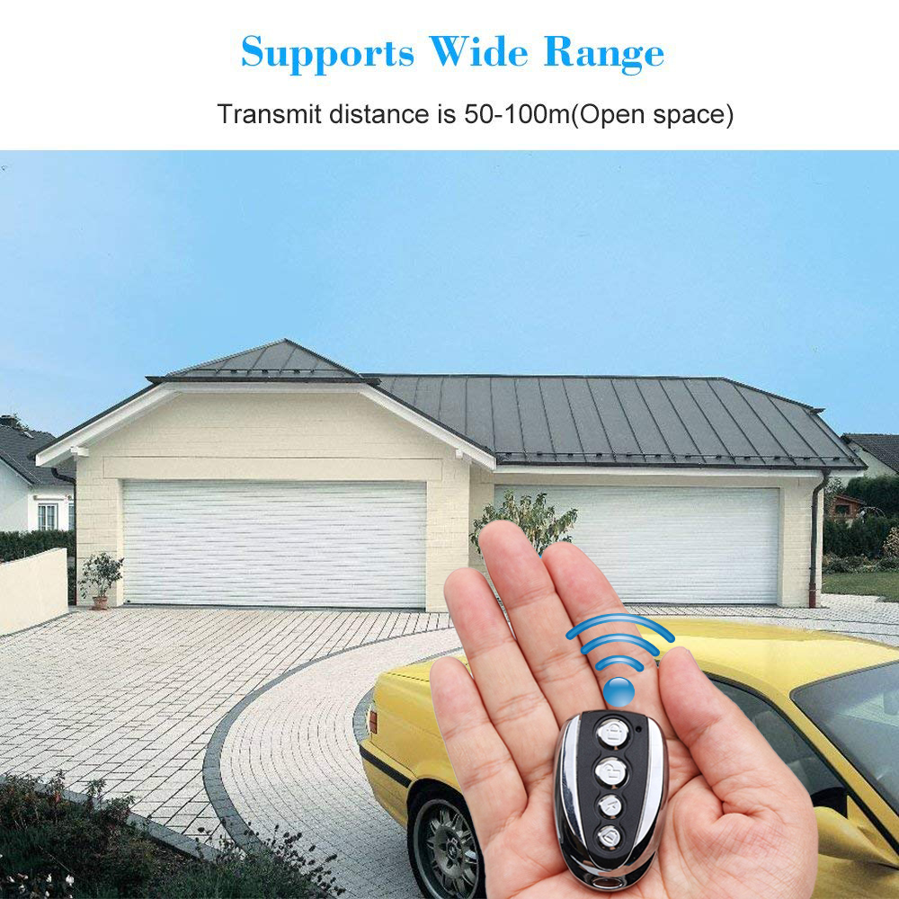 kebidumei Remote Control Cloning Gate for Garage Door Car Alarm Products Keychain 433 Mhz