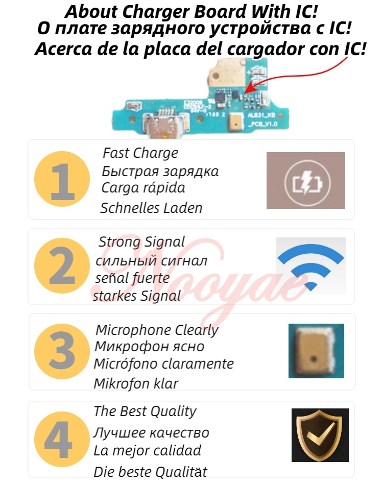 For Huawei Y6P USB Charger Dock Charging Port Main Connect LCD Display Flex Cable Microphone Headphone Jack Board Sim tray