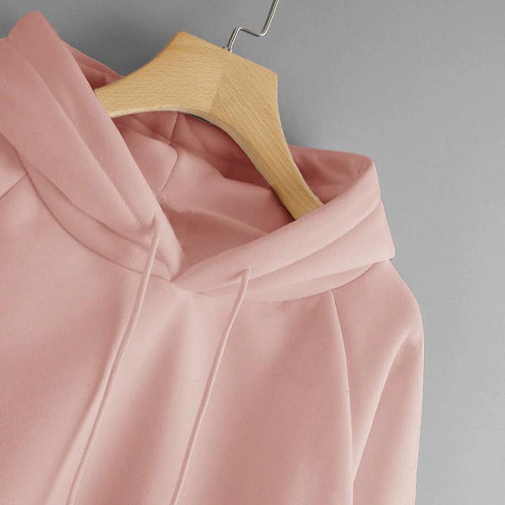 Yellow Hoodies Womens Sweatshirts Harajuku Hoodie Sweatshirt Hooded Pullover Tops Blouse With Pocket Fashion Clothes #1120