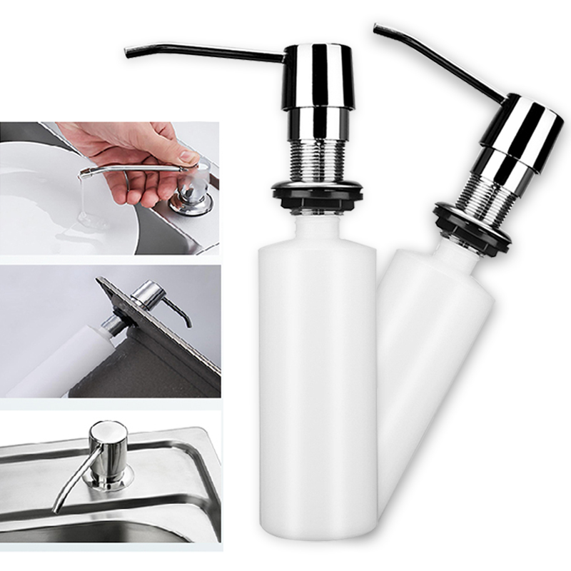 Kitchen Soap Dispenser Sink Liquid Soap Bottle Bathroom Detergent Liquid Hand Wash Soap Dispenser Pumps 300ml