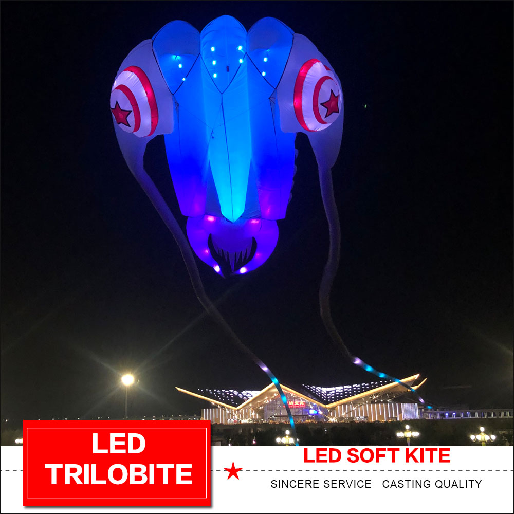 led trilobite kite Soft kite show kite
