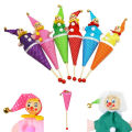 Pizies 1Pcs hot sale Random Style Bell Hide Seek Pop Up Telescopic Baby Kids Educational Toys Hand Puppet telescopic stick doll