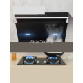 DJ1C2+B15 Side Suction Type Range Hood Smart Touch Screen Gas Stove Kitchen Oil Marriage Machine Stove Set Combination Home