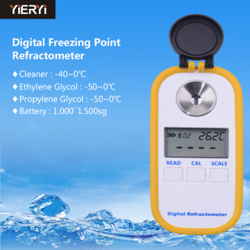Digital Freezing Point Refractometer DR601 Freezing Point Tester Engine Liquid Glycol Antifreeze Car Battery Liquid Hydrometer