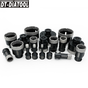 DT-DIATOOL Dry Crown Diamond Drilling Core Bits for Ceramic Tile Hole Saw Cutter Professional Quality Porcelain Core Drill Bits