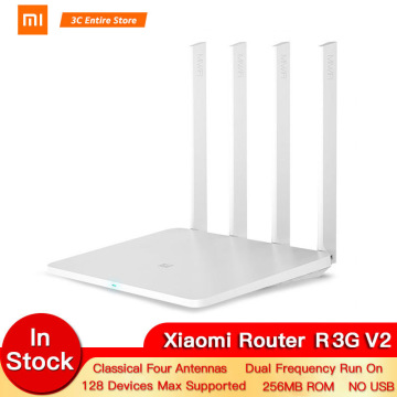 Xiaomi Router 1000M 3GV2 1167Mbps 2.4GHz 5GHz WiFi Mi Router Dual Band 128MB ROM WiFi 802.11ac Four Powerful High-Gain Antennas