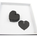 Black heart tags