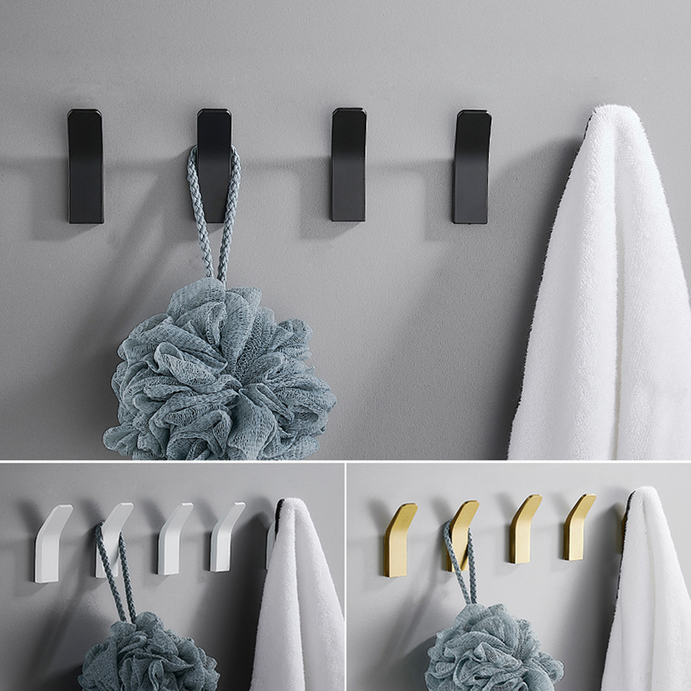 Self-adhesive Wall Hook Clothes Bag Hanger Hook for Bathroom Coat Towel Rustproof Keys Hanger Bath Accessories Kitchen Hardware