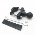 Motorcycle Handlebar Rail Rods U-Bolt Clamp Mounting Base with 1 inch Ball for Gopro GPS work