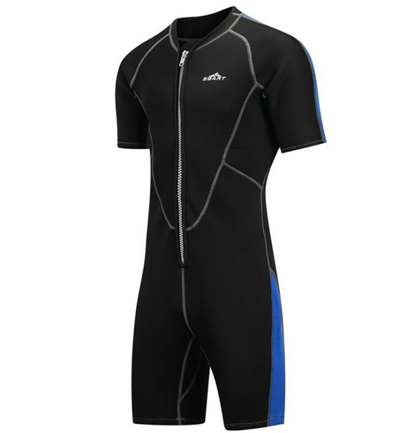 SBART Men 2MM Short Wetsuit Surf Spearfishing Swimwear Scuba Diving Jumpsuit Keep Warm Sunscreen Steamer Suit Couple Wetsuit