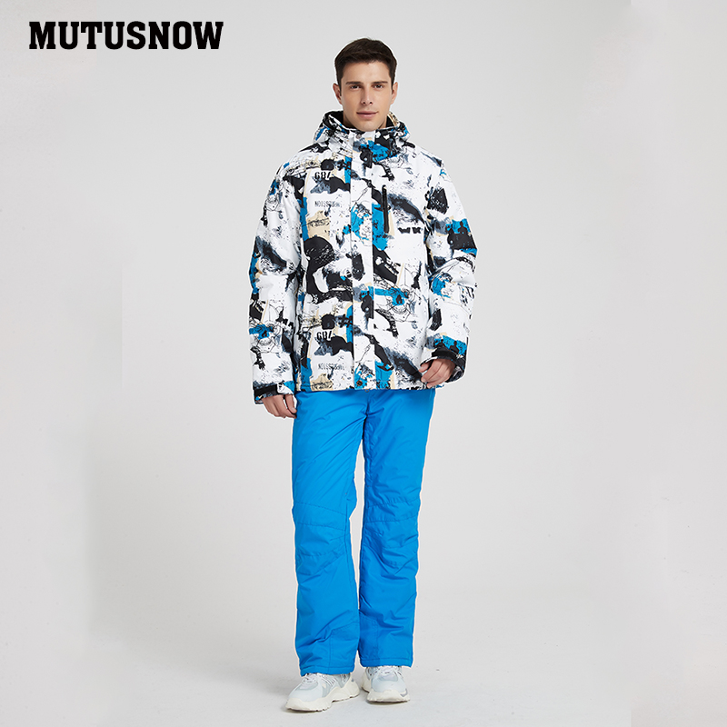 Men's Ski Suit 2020 New Outdoor Warm Waterproof Windproof Breathable Male Winter Snowboard Jacket And Pants Snow Suit Set Brands