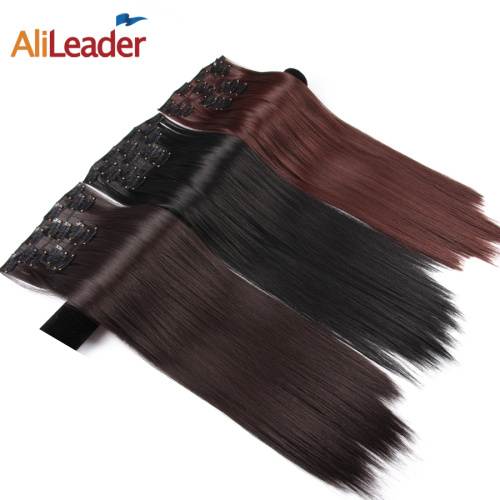 Mixed Color Highlight Clip-In Synthetic Hair Extension Supplier, Supply Various Mixed Color Highlight Clip-In Synthetic Hair Extension of High Quality