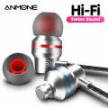 ANMONE Wired Earbuds Headphones 3.5mm In Ear Earphone Sport Earpiece With Mic Bass Stereo Headset For iphone 7 11 pro xiaomi