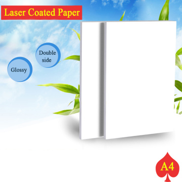 A4 Double Side high glossy photo paper for laser printer 105g 128g 157g 200g 250g 300g laser printing paper Laser coated paper