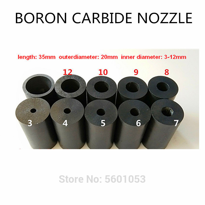 Fast Delivery! Boron Carbide Sandblasting Gun Nozzle Air Sandblaster Tip 3mm 4mm 5mm 6-12mm