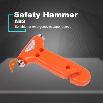 2 in 1 Safety Hammer Life-saving Hammer Escape Hammer Car Window Broken Glass Breaker Escape Tool MINI Portable Life Hammer