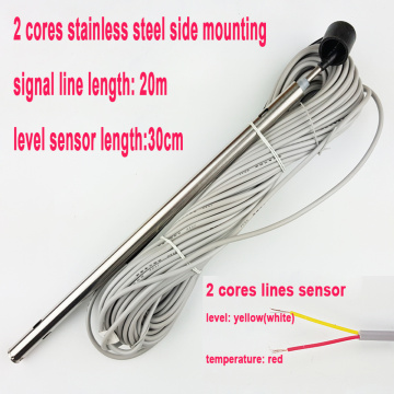 solar water heater water level sensor 30cm 2 cores stainless steel side mounting tank tube probe CGQ21