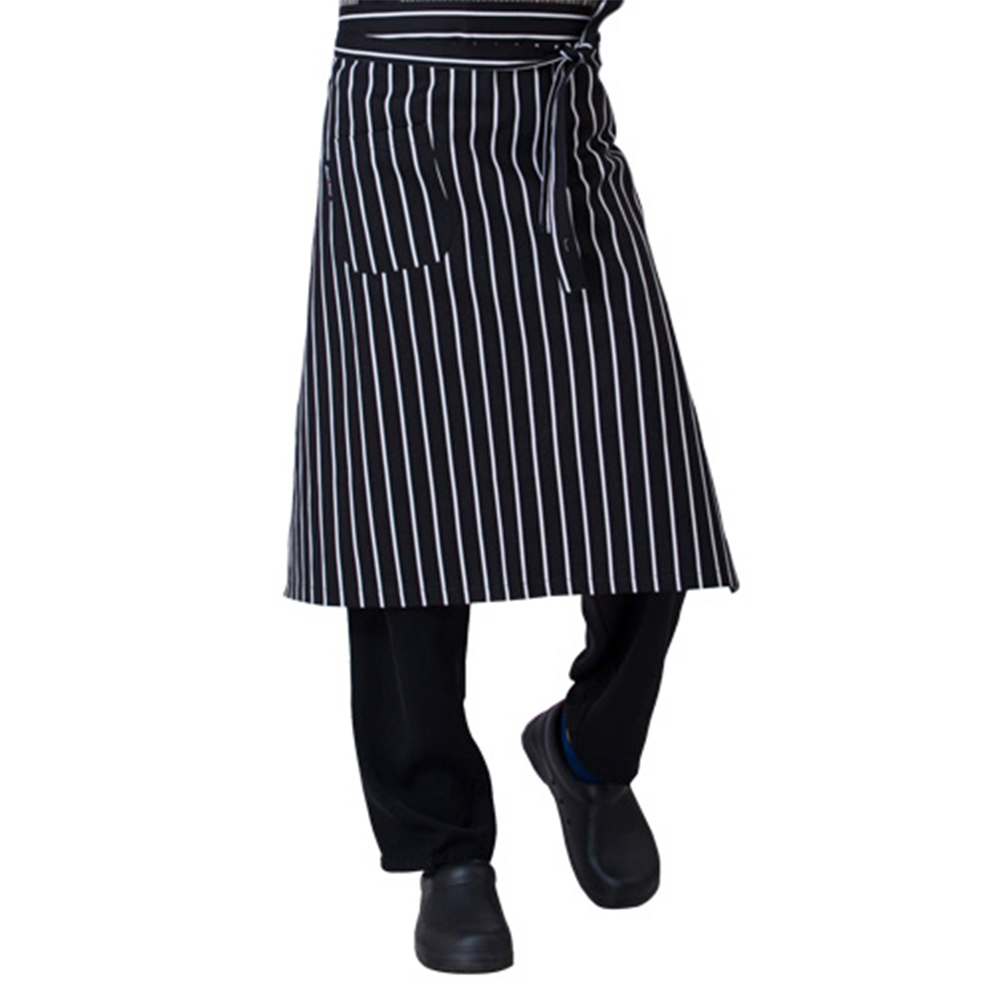 New Kitchen Cooking Aprons Work Dining Half-length Waist Unisex Apron Catering Chefs Hotel Waiters Uniform Essential Supplies