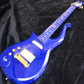dark blue guitar
