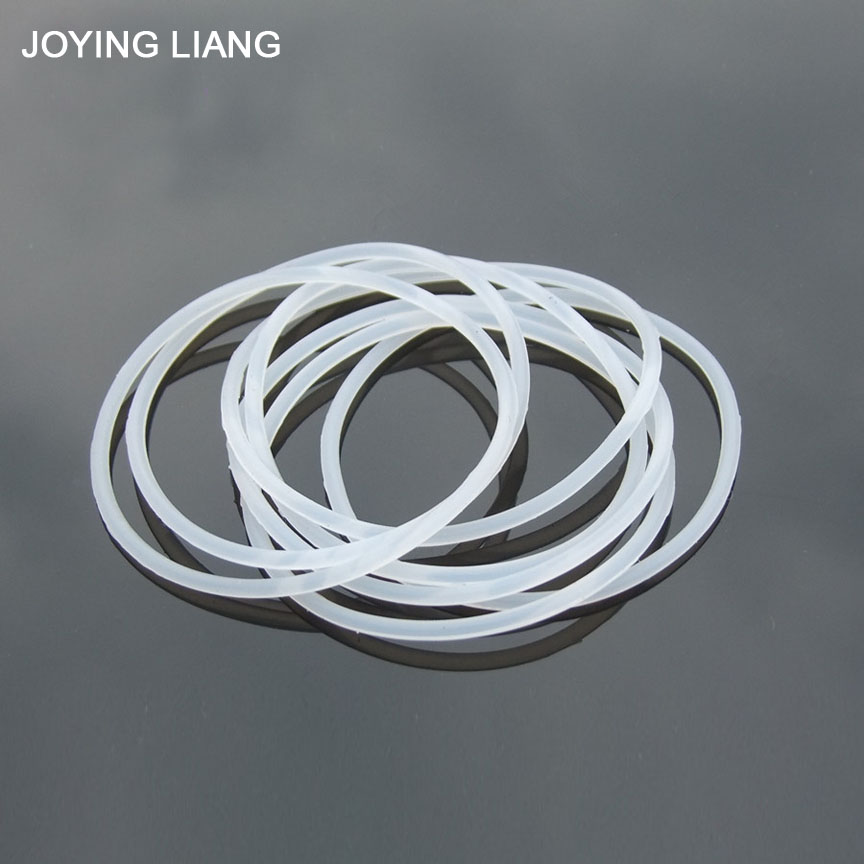 JOYING LIANG 2mm*50mm Black/ White Rubber Belt Silicone Belt Timing Transmission Belt Toy Pulley Assembly Parts 10pcs/lot