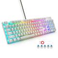 Z-88 RGB Mechanical Gaming Keyboard Aluminum Outemu Switches Anti-Ghosting Gamer Keyboards with Customizable Backlight