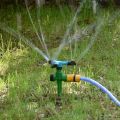 Drip irrigation Garden rotary sprinkler nozzles adjustable 1/2 hose garden sprinklers plastic spike garden watering 1pc