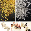 20g Steel Metal Silver Mini Caviar Beads 3D DIY Nail Art Decorations