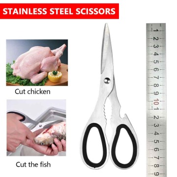 Scissors Stainless Steel Shears Tool for Chicken Poultry Fish Meat Vegetables Herbs BBQ