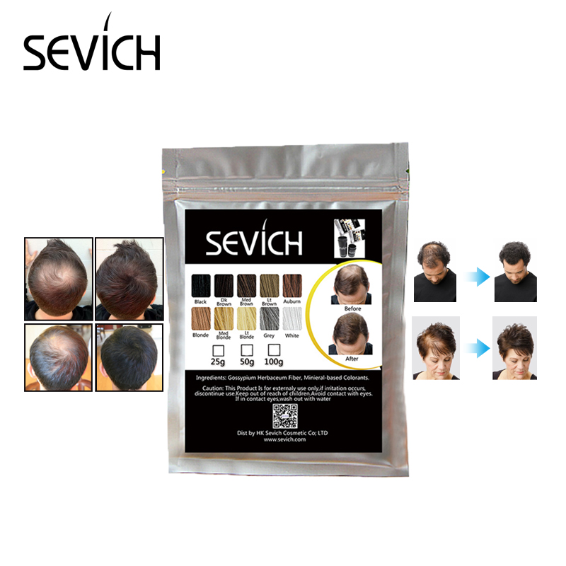 Sevich 500g Hair Building Fiber 10 Color Keratin Powders Fibers Hair Regrowth Fiber Hair Refill Instant Salon Hair Treatment