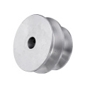 Aluminum Alloy 40&50mm Double Groove Pulley 8-20MM Fixed Bore V-shape Pulley Wheel for 10MM Round Belt