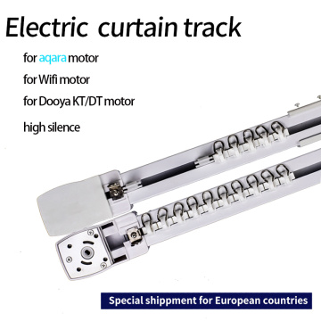 Smart Electric Curtain Track for aqara motor Dooya KT82/DT82 motor Customizable Super Quite for smart home for EU main country