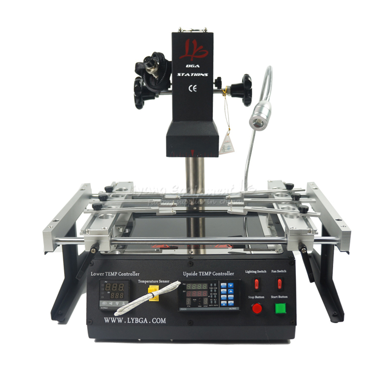 LY IR6500 V.2 BGA repair rework solder station 2 zones infrared 2300W PC410 software control welding machine