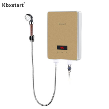 Instantaneous Water Heater Wall Mounted Instant Tankless Electric Toilet Kitchen Faucet Water Heaters Gold Calorifier 6000W