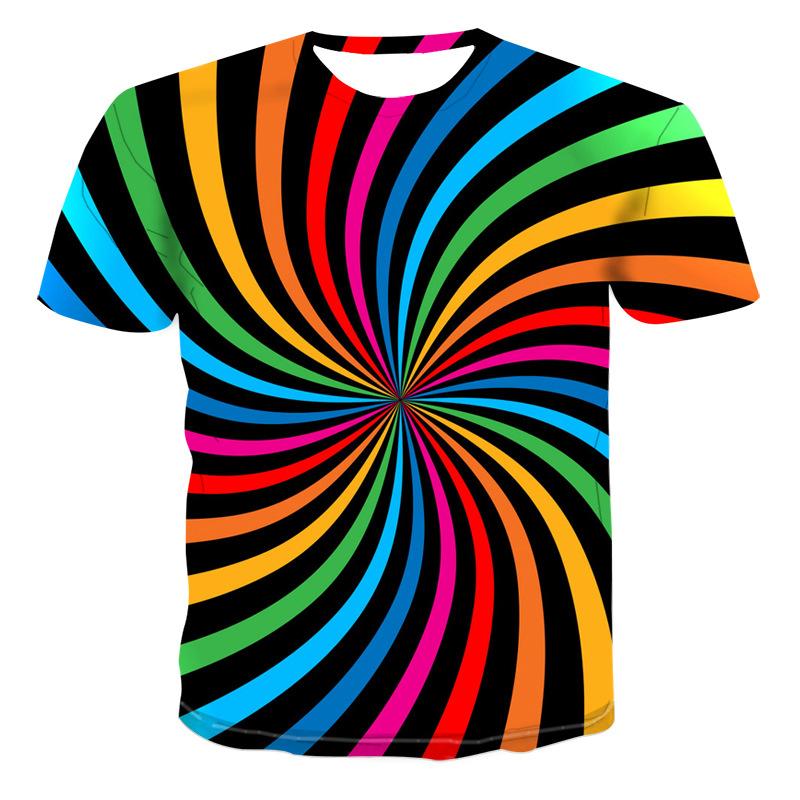 Vertigo Hypnotic 3d Tee Shirt Men's Summer T shirt 3D Printed Tshirts Short Sleeve Compression Tshirt Men/women Party T-shirt