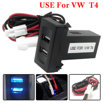 Car Charger Dual USB Auto Car Charger ehicle Power Inverter Converter for Volkswagen for VW T4 Car Charger Special Car