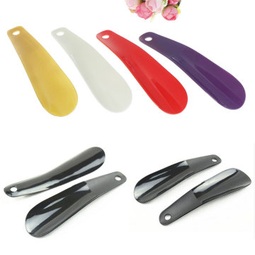 16cm Shoe Horns Professional Black Plastick Shoe Horn Spoon Shape Shoehorn Shoe Lifter Flexible Sturdy Slip 5Colors