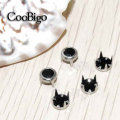 100pcs 6mm Clawed Rhinestone Round Plane Studs Rivet Nailheads Spike For Garment Clothing Shoes DIY Leather Craft Accessories
