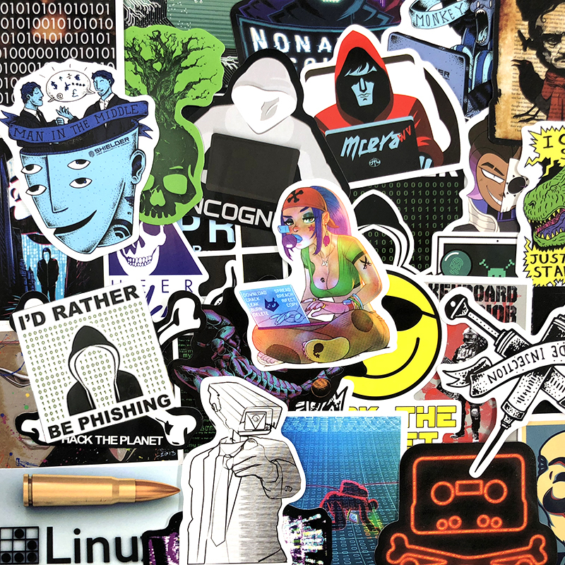 50pcs/lot Programming Geek Hacker Developer Sticker