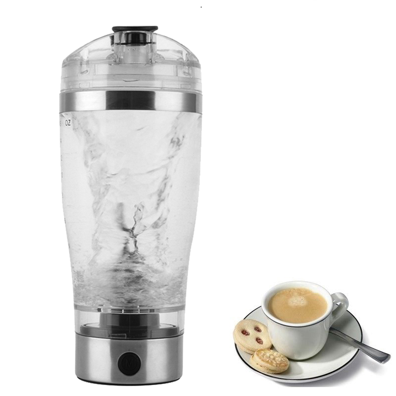 Portable Vortex Electric Protein Shaker Mixer Bottle Detachable Cup
