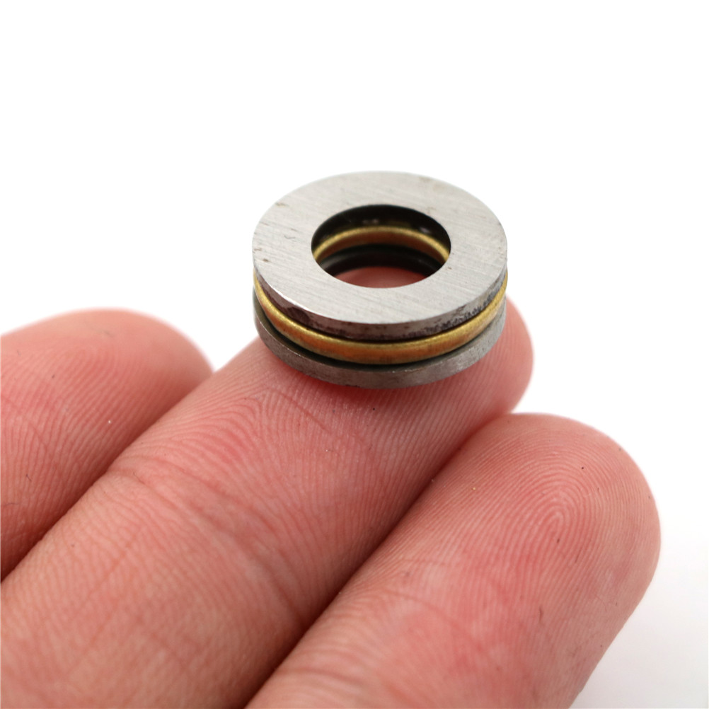 10pcs High Quality 8x16x5mm For Hardware Accessories Pratical Miniature Thrust Bearings F8-16M Metal Axial Ball Bearing Set