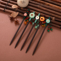 Chinese Style Vintage Hair Stick Wooden Sandalwood Headpiece Chopsticks Ethnic Hair Pin Women Hairpins Jewelry Accessories