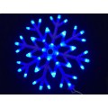 40led Snowflakes LED fairy String Light snow flake rope light motif Christmas Xmas tree Lights Bracket decoration 220V-BLUE