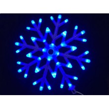40led Snowflakes LED fairy String Light snow flake rope light motif Christmas Xmas tree Lights Bracket decoration 220V-BLUE