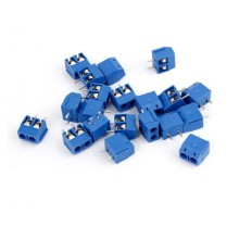 Blue 2 Pin 5.08mm Pitch Blue Connect Terminal Block Terminal Connector Screw Terminal Connector Wholesale 10pcs/set