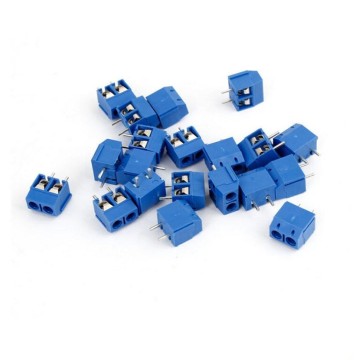 Blue 2 Pin 5.08mm Pitch Blue Connect Terminal Block Terminal Connector Screw Terminal Connector Wholesale 10pcs/set