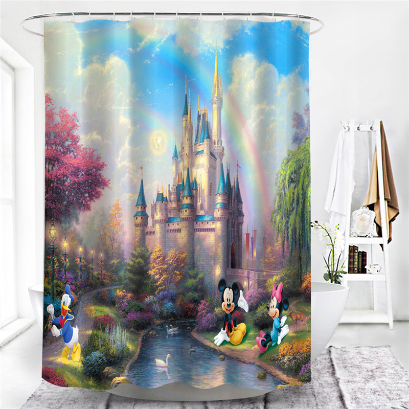 Romantic Paris Home Decor Wall Screen Blackout Bathroom Paris Tower Shower Curtains Waterproof Fabric 180x180 High Quality tende